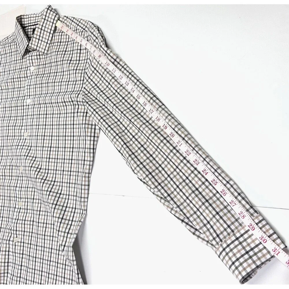 Banana Republic Men's Wrinkle Resistant Athletic Fit Dress Shirt Size Medium